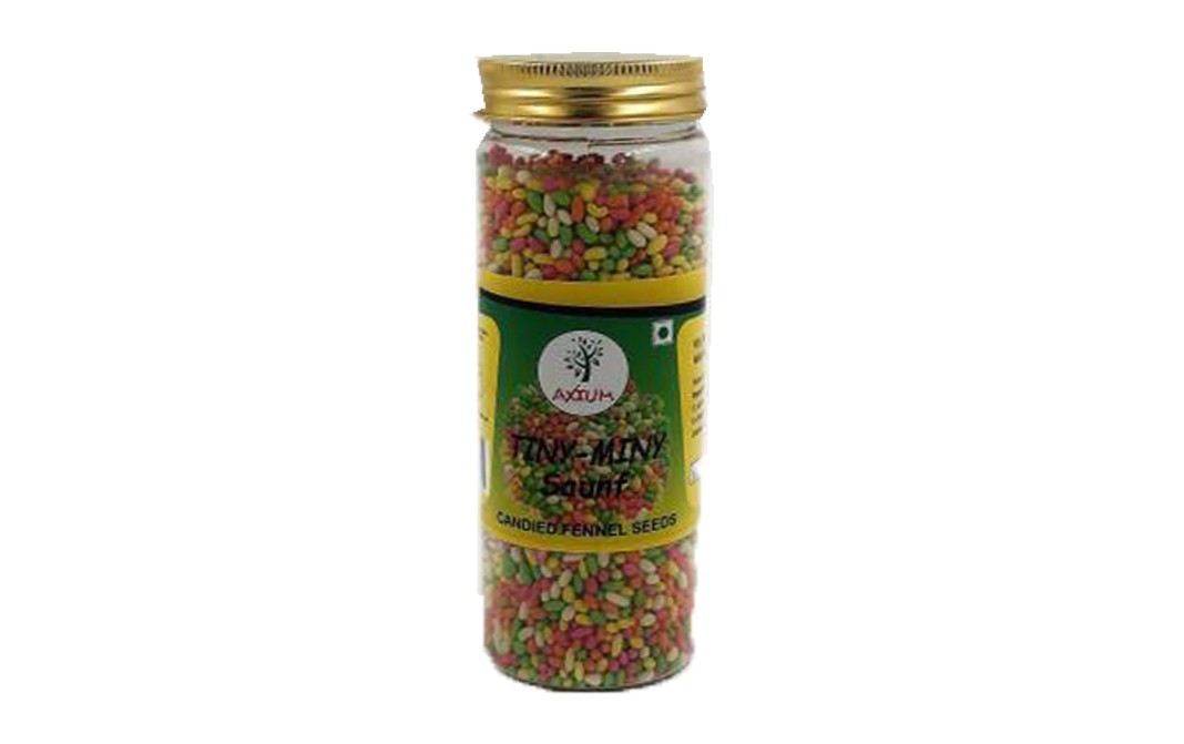 Axium Tiny-Miny Saunf Candied Fennel Seeds   Plastic Bottle  250 grams